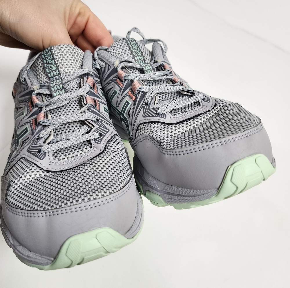 ASICS gel-venture 8 walking shoes Womens size 9 in silver and gray - Picture 13 of 16